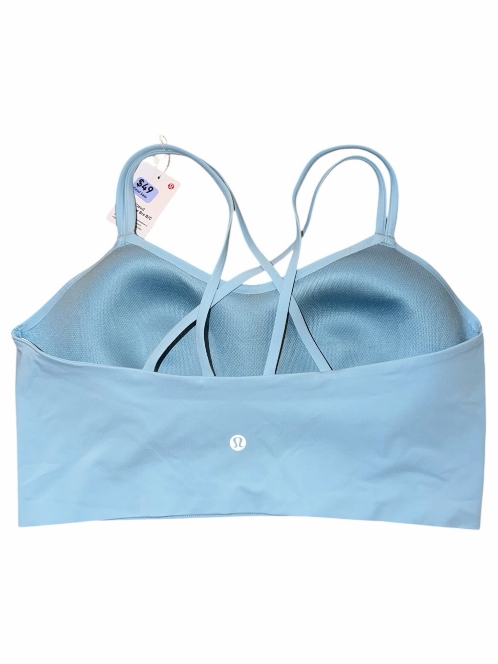 Lululemon Like a Cloud Longline Bra Seafoam Size 12 NWT B/C Cup - Picture 2 of 4